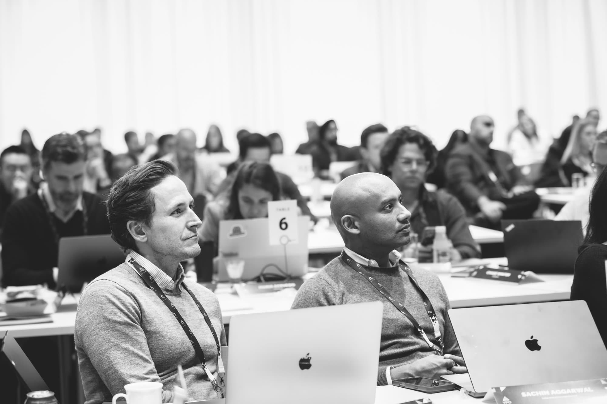 Workshop participants collaborating during an Aspiro AI session